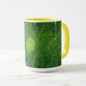 Greenish Cyber Tasse (VorderseiteRechts)