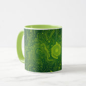 Greenish Cyber Tasse (Vorderseite Links)