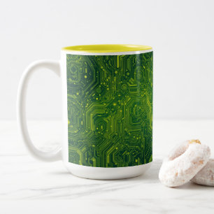 Greenish Cyber Zweifarbige Tasse