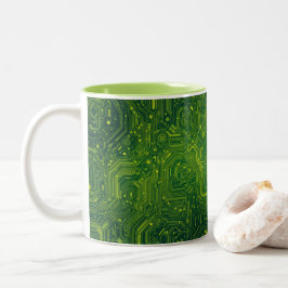 Greenish Cyber Zweifarbige Tasse