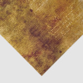 Greenish Gray Brown Textur mit Vintagem Script Seidenpapier (Ausschnitt)