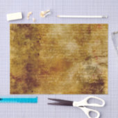 Greenish Gray Brown Textur mit Vintagem Script Seidenpapier (Handwerk)
