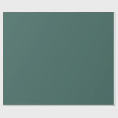Greenish Gray Viridian Green Pop Of Color Geschenkpapier (Flach)