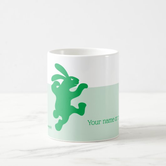 Greenish Green Rabbit Tasse (Mittel)
