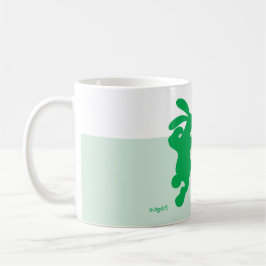 Greenish Green Rabbit Tasse