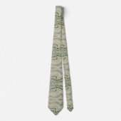 Greenish Marble Muster Krawatte (Vorderseite)