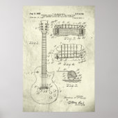 Greenish Old | Gitarrenpatent Poster (Vorne)