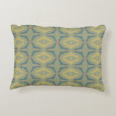 Greenish Retro Vintage Pattern Dekokissen (Rückseite)