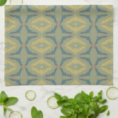 Greenish Retro Vintage Pattern Geschirrtuch (Gefaltet)