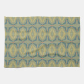 Greenish Retro Vintage Pattern Geschirrtuch (Horizontal)