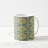Greenish Retro Vintage Pattern Kaffeetasse (VorderseiteRechts)