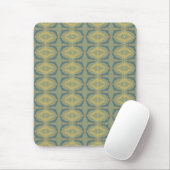 Greenish Retro Vintage Pattern Mousepad (Mit Mouse)