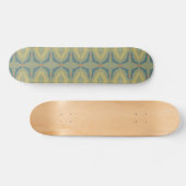 Greenish Retro Vintage Pattern Skateboard (Horizontal)