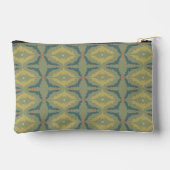 Greenish Retro Vintage Pattern Zubehörtasche (Rückseite)