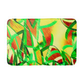 Greenish streaks on red, drizzled image badematte (Vorderseite)