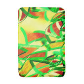 Greenish streaks on red, drizzled image badematte (Vorderseite Vertikal)