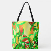 Greenish streaks on red, drizzled image tasche (Vorderseite)