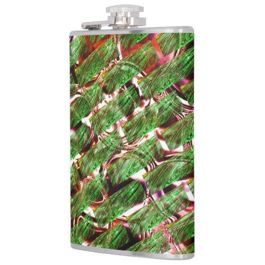 Greenish Wand Wirkung und Blasen Lachs Farbe? Flachmann (Links)