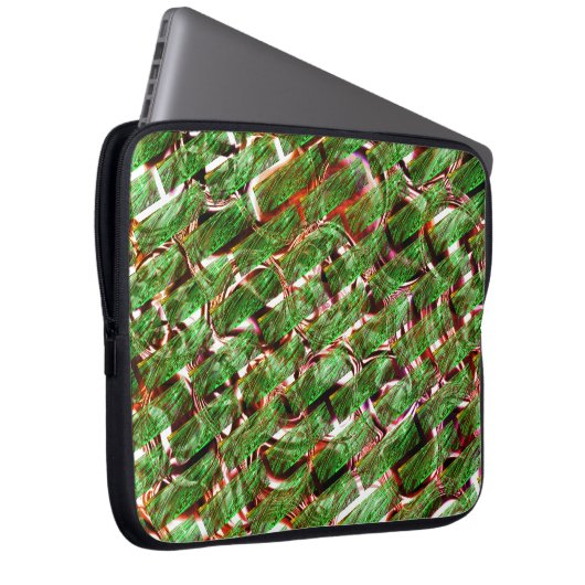 Greenish Wand Wirkung und Blasen Lachs Farbe? Laptopschutzhülle (Vorne Rechts)