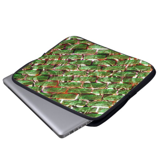 Greenish Wand Wirkung und Blasen Lachs Farbe? Laptopschutzhülle (Vorne Knopf)