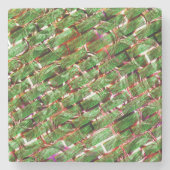 Greenish Wand Wirkung und Blasen Lachs Farbe? Steinuntersetzer (Vorderseite)