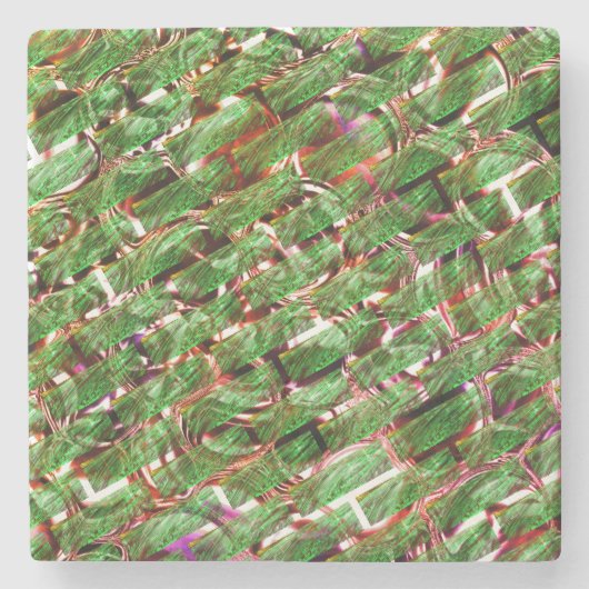 Greenish Wand Wirkung und Blasen Lachs Farbe? Steinuntersetzer (Vorderseite)