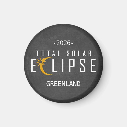 Greenland 2026 Eclipse Magnet (Vorne)