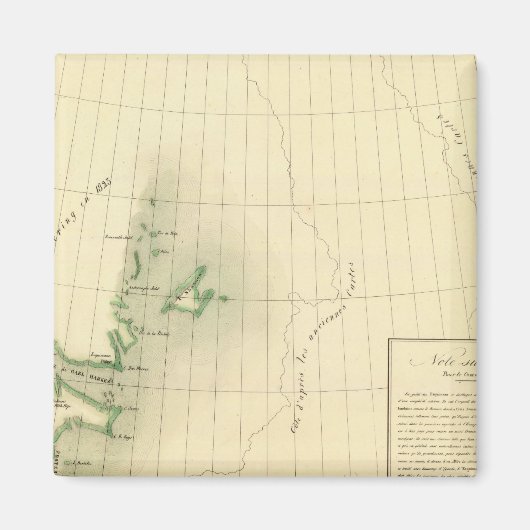 Greenland Atlas Karte Magnet (Vorne)