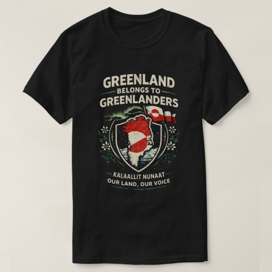 Greenland Belongs to Greenlanders T-Shirt (Design vorne)