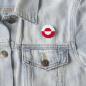 Greenland button, patriotic Greenland Flag fashion Button (Beispiel)