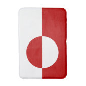 Greenland country flag bath mat rug badematte (Vorderseite Vertikal)