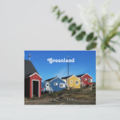 Greenland Countryside Postkarte (Stehend Vorderseite)