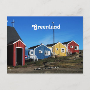 Greenland Countryside Postkarte