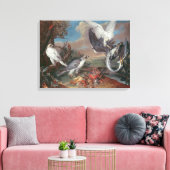 Greenland Cyr Falcons Leinwanddruck (Insitu (Wohnzimmer))