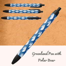 Greenland Emblem Pen, Blue, Business, Polar Bear Kugelschreiber