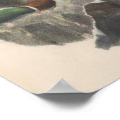 Greenland Falcon Dark Race Bird Poster (Ecke)