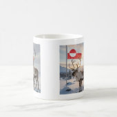 GREENLAND flag and arctic reindeer Coffee Mug Kaffeetasse (Mittel)