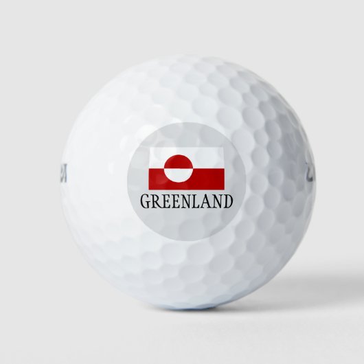 Greenland flag golf ball set (Vorderseite)