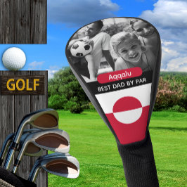 Greenland Golf, Best Dad, Greenland Flag, Photo Golf Headcover
