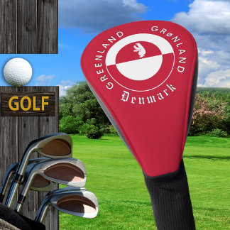 Greenland Golf Head Cover, Bear, Greenland Flag Golf Headcover