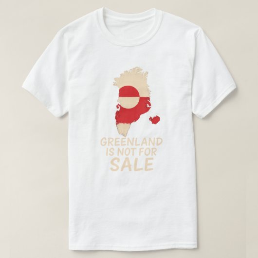 GREENLAND IS NOT FOR SALE T-Shirt (Design vorne)