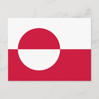 Greenland National World Flag Postkarte