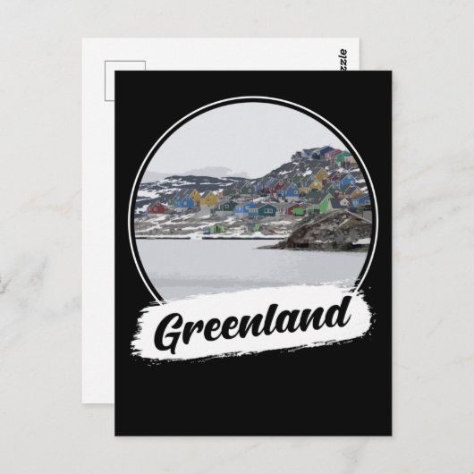 Greenland Souvenir Postkarte (Vorne/Hinten)