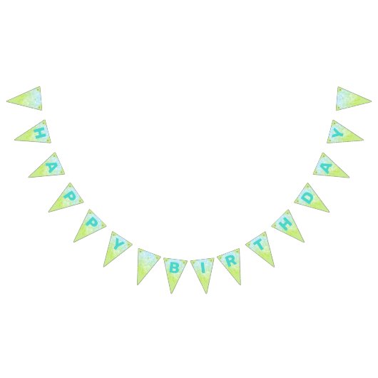 Greenleaf Glitzer Happy Birthday Bunting Flags Wimpelkette (Alle)