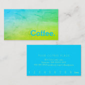 Greenleaf Gradient Minimal Loyalty Coffee Punch Treuekarte (Vorne/Hinten)