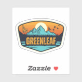 Greenleaf, Idaho Aufkleber (Blatt)
