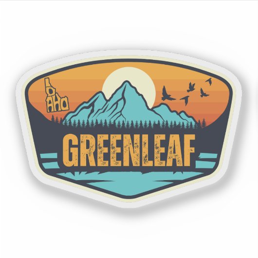 Greenleaf, Idaho Aufkleber (Vorderseite)