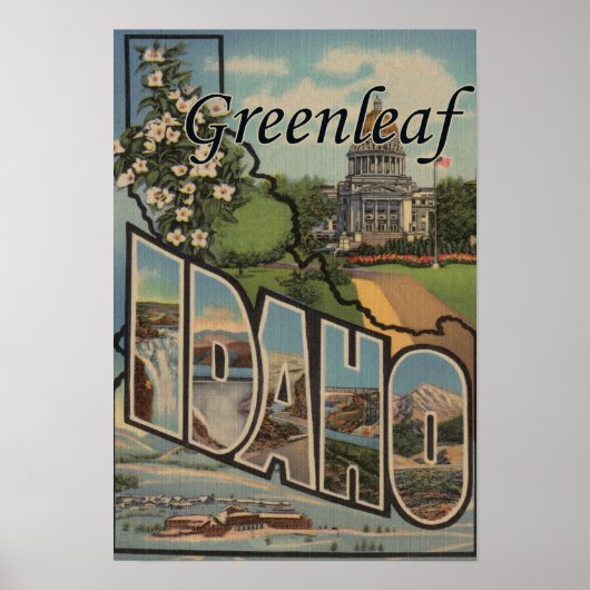 Greenleaf, Idaho - Große Buchstabenszenen Poster (Vorne)
