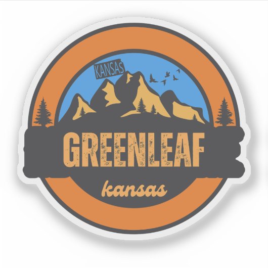 Greenleaf, Kansas Aufkleber (Vorderseite)