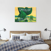 Greenleaf Lemon LabelWhittier, CA Leinwanddruck (Insitu (Schlafzimmer))